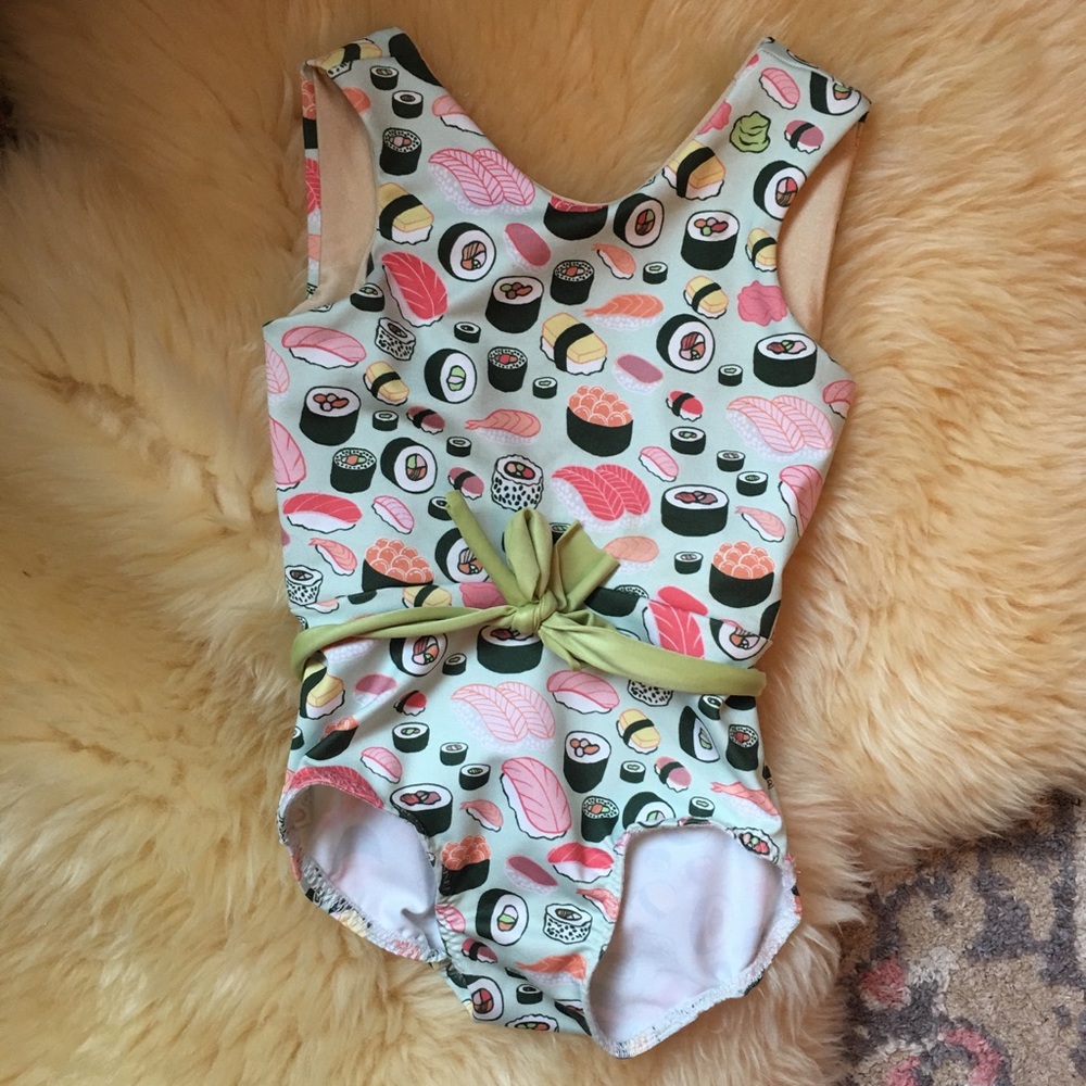 Blu Monet Sushi Leotard 3T GUC to be safe